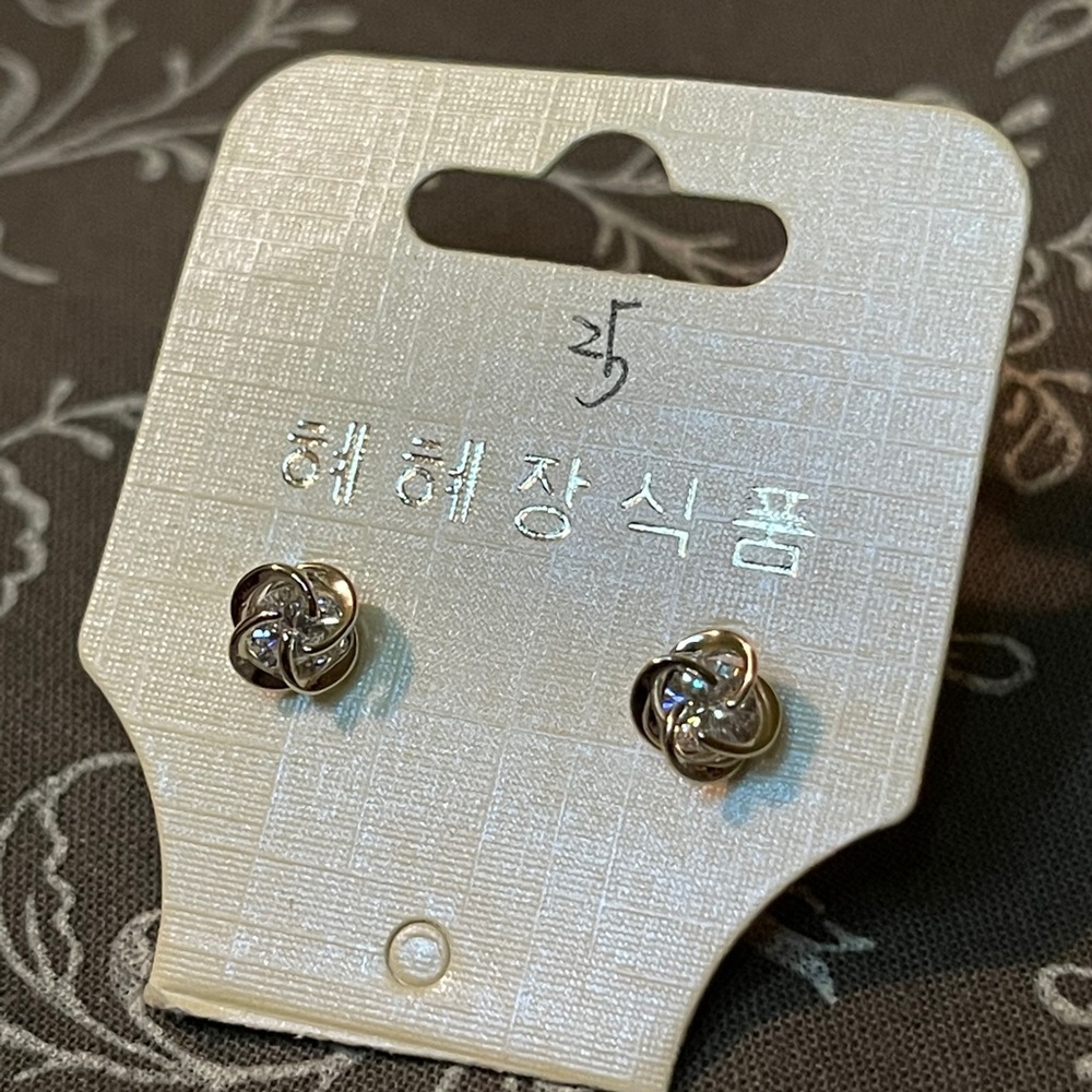 Silver Stone Earrings